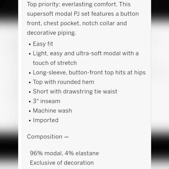 NEW VICTORIA'S SECRET 2 pc MODAL SHORT PAJAMA SET in BUTTERFLY WING PRINT - Picture 7 of 8